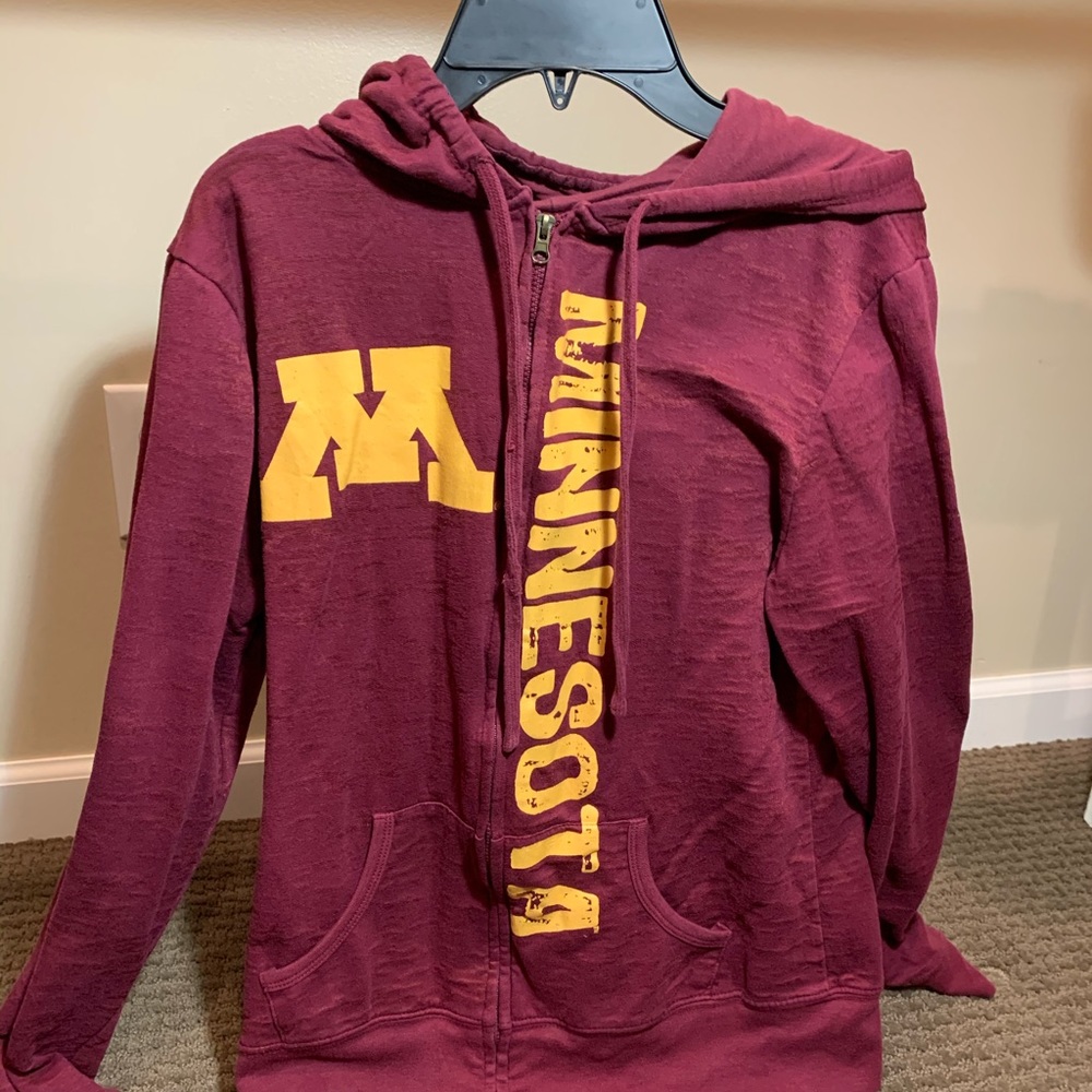 VINTAGE university of Minnesota zip up sweatshirt